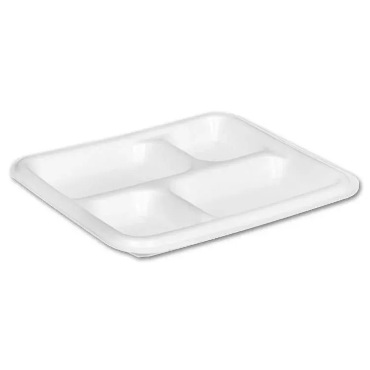 4 Bölmeli Tabldot Köpük Tabak MOD 27C 100 Adet