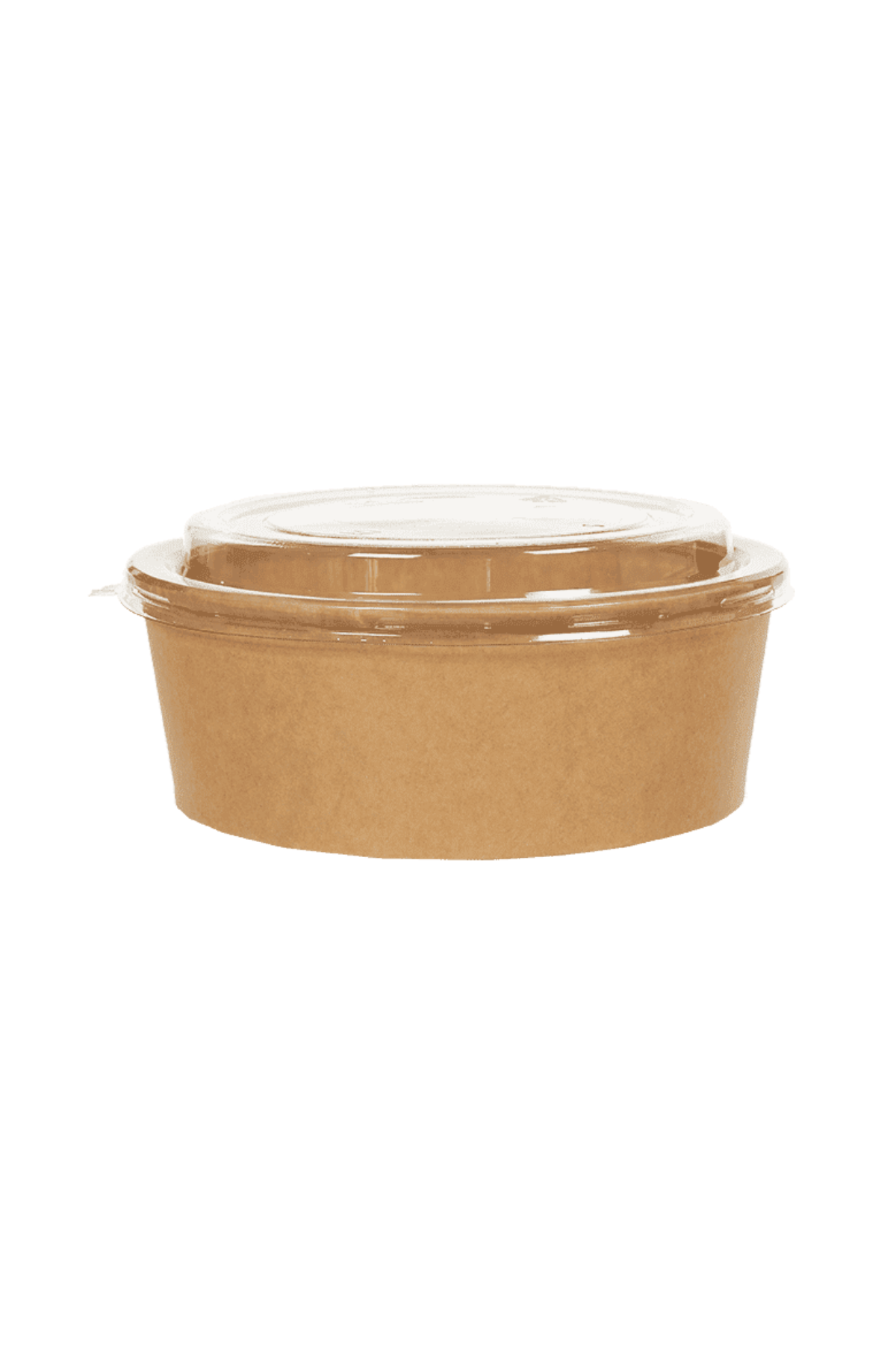Kraft Karton Salata Kasesi Kapaklı 1100cc 50 Adet