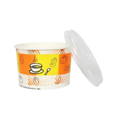 Karton Çorba Kasesi Kapaklı 16 oz 25 Ad.