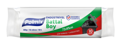 Polmix Endüstriyel Battal Boy Çöp Poşeti 72x95cm 10'lu 400gr P403