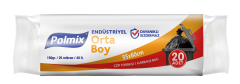 Polmix Endüstriyel Orta Boy Çöp Poşeti 55x60cm 10'lu 160gr P401