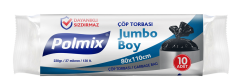 Polmix Standart Jumbo Boy Çöp Poşeti 80x110cm 10'lu 220gr P105