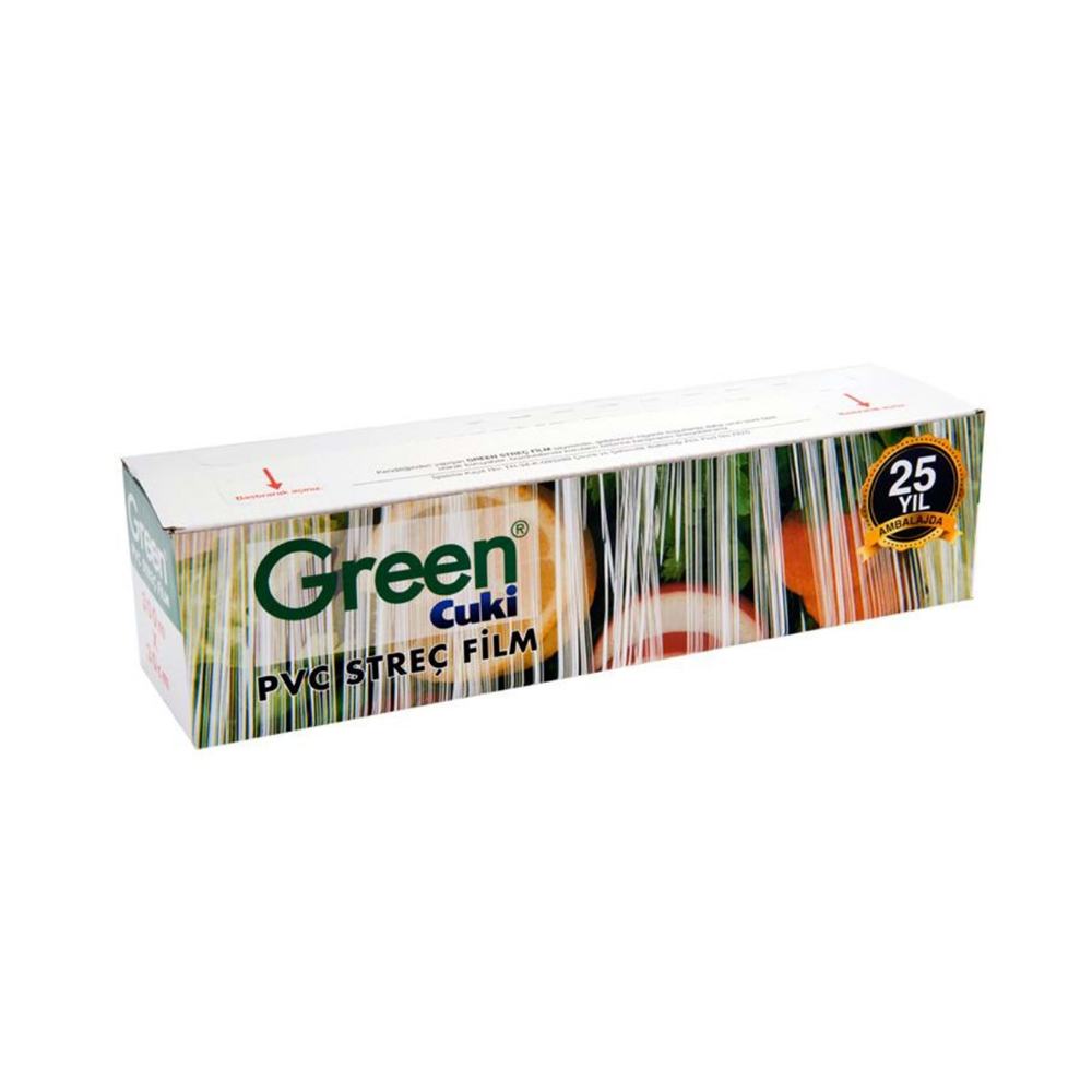 Green Kutulu Streç Film 30cm x 300cm 8 Mikron