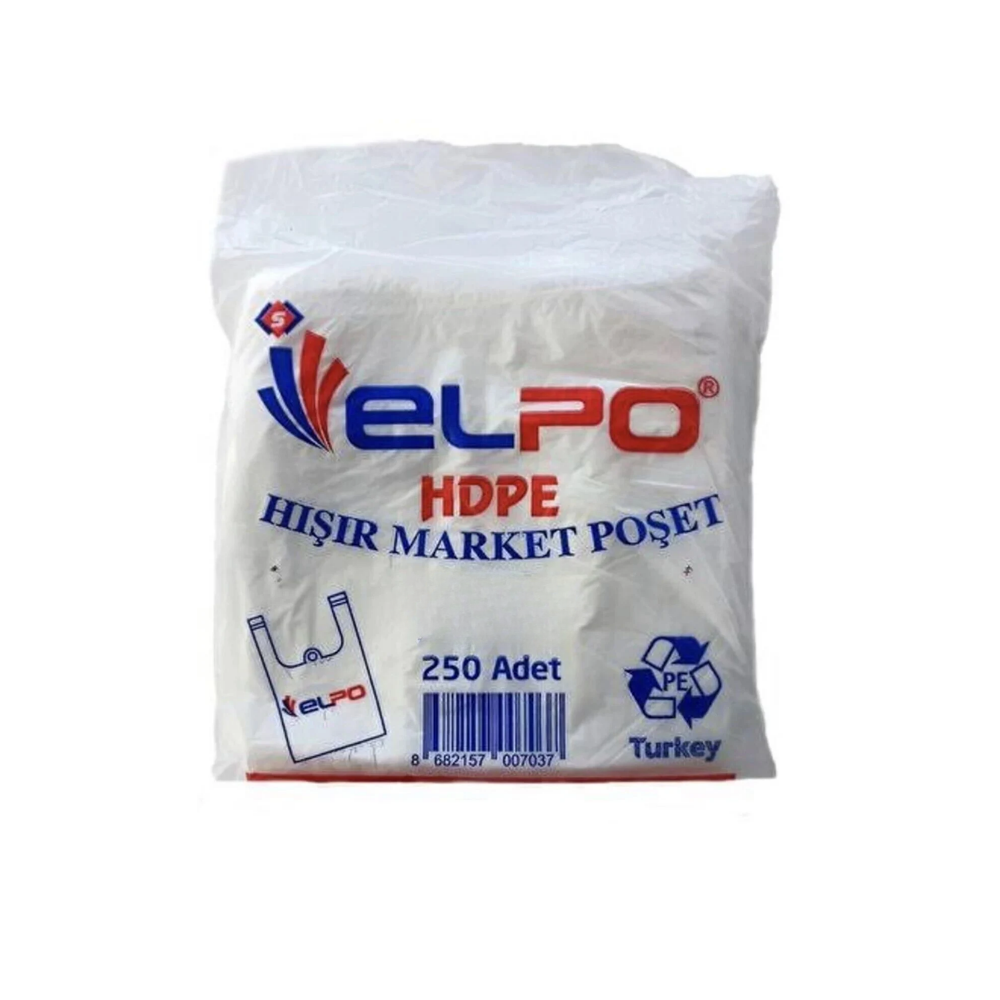 Elpo Küçük Boy Hışır Poşet Koli 250 x 8 pkt