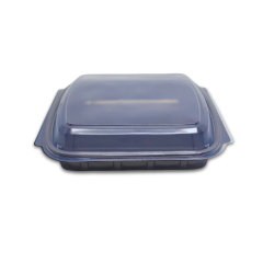 Tek Bölmeli Kapaklı Gıda Kabı Mikrodalga Fırına Uygun 50 Adet