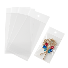 Askılı Bantlı Jelatin Torba Poşet 15x30 cm, 1000 Adet Şeffaf Aksesuar ve Bijuteri Poşeti