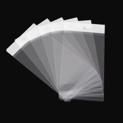Askılı Bantlı Jelatin Torba Poşet 15x35 cm, Şeffaf Aksesuar ve Bijuteri Poşet